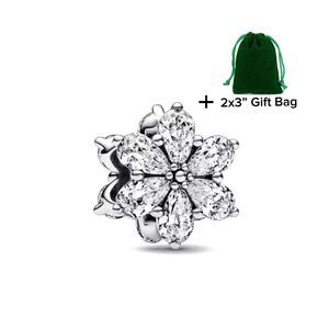 Flower Bead Charm | 925 Silver | Brand New